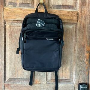 Duchamp London Carry On Sleek Black Backpack